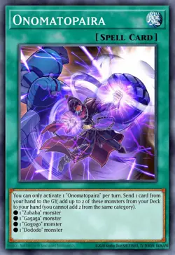 Onomatopaira RA04-EN089 1st ED Yu-Gi-Oh! ULTRA RARE - Image 1