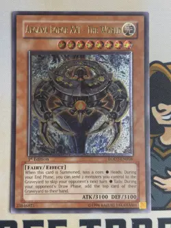 Arcana Force XXI - The World LODT-EN016 Ultimate Rare 1st Edition YuGiOh NM EURO - Image 2