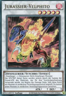 yugioh 1x Jurassier-Velphito BLMM-DE149 ULTRA 1AUFLAGE DEUTSCH - Image 1