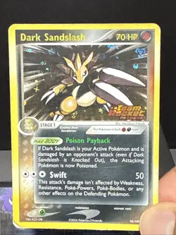 Pokemon Card Dark Sandslash 18/109 EX Team Rocket Returns Holo Played - Image 3