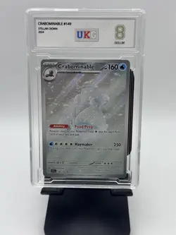 Pokemon Card UKG 8 Crabominable Illustration Rare 149/142 Stellar Crown IR 2024 - Image 1