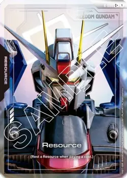 Gundam Card Game Resource Freedom Gundam C+ Newtype Rising GD01 R-008 Parallel - Image 1