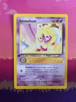 Pokemon Card Smoochum Neo Revelation 1st Edition Common 56/64 Near Mint - Image 1