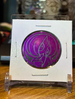 Pokemon TCG coin Gardevoir purple non-holo Mind Games theme deck - Image 1