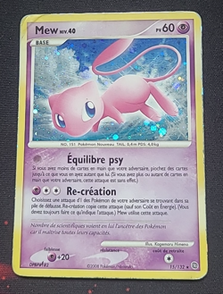 Pokemon Mew Holo 15/132 Merveilles Secretes Diamant et Perle - Francais Fr - Image 1