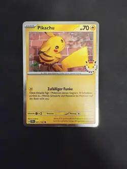 Pikachu Pokemon Day TEF 051 Promo Card Deutsch Near Mint - Image 1