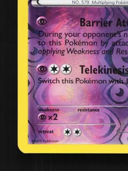 Reuniclus 44/101 MP Plasma Blast English Pokemon Card TCG - Image 3