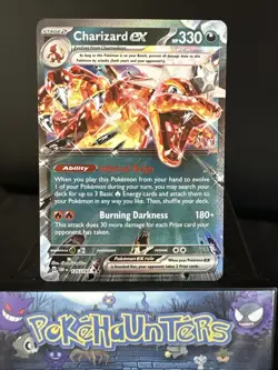 Pokemon Card Charizard ex 125/197 Obsidian Flames Half Art Near Mint - Image 1
