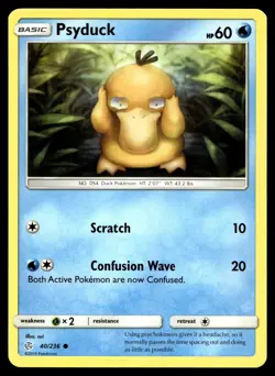 POKEMON PSYDUCK COSMIC ECLIPSE 40/236 C NM/M - Image 1