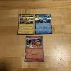 Pokemon 151 Flareon, Vaporeon, Jolteon - Eeveelutions (3) Card Holo Lot NM - Image 1