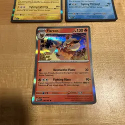Pokemon 151 Flareon, Vaporeon, Jolteon - Eeveelutions (3) Card Holo Lot NM - Image 2