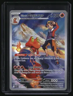 ETHAN'S MAGCARGO 222/217 ILLUSTRATION RARE ASCENDED HEROES POKEMON HOLO NM/M - Image 1
