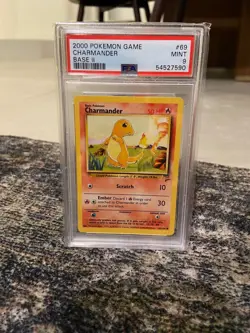 2000 Pokemon Base Set II Charmander #69 PSA 9 - Image 1