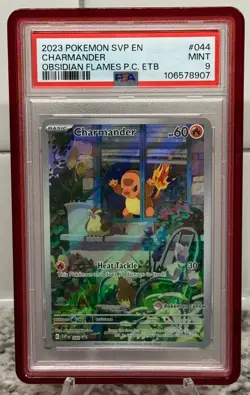 Charmander - 044 (Pokemon Center Exclusive) Scarlet & Violet Promo Card PSA 9 - Image 1