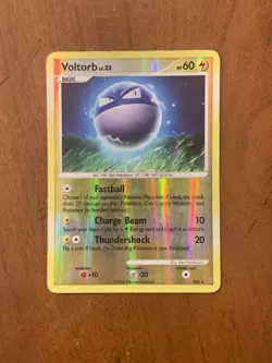 Voltorb (Shiny) SH3 Stormfront Reverse Holo Rare Pokemon Card DMG - Image 1