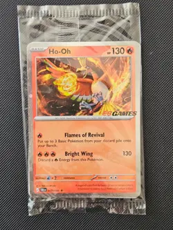 HO-OH 010/086 CHAOS RISING POKEMON PROMO EBGAMES STAMPED 3 PARTIAL SWIRLS - Image 1