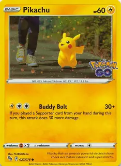 Pikachu (Cosmos Holo) 027/078 Promo Miscellaneous Cards & Products Pokemon NM - Image 1