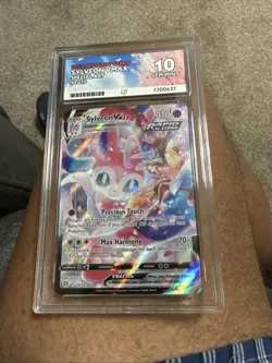 Pokemon TCG Sylveon VMax TG15-TG30 Brilliant Stars Alt Art Ace 10 Gem Mint - Image 1