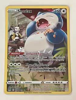 Pokemon TCG Snorlax TG10/TG30 Full Art Holo Lost Origin TG Ultra Rare EN 2022 - Image 1