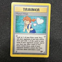 Misty's Wish 108/132 Gym Challenge Non Holo Rare Pokemon TCG 2000 - Image 1