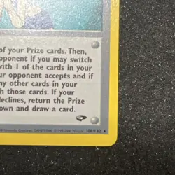 Misty's Wish 108/132 Gym Challenge Non Holo Rare Pokemon TCG 2000 - Image 4