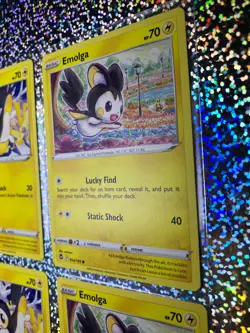 Pokemon TCG Regular Emolga: Crimson Invasion 35/111; Evolving Skies 057/203 - Image 3