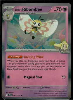 Lillie's Ribombee Journey Together NM Pokemon TCG Holo - Image 1