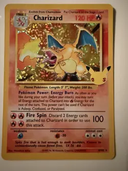 Pokemon Company 2021 Celebrations 25th Anniversary Charizard #4/102 - Image 1