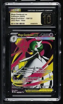 2025 POKEMON EVOLUTION ULTRA RARE HOLO #159 MEGA GARDEVOIR EX CGC 10 PRISTINE - Image 1