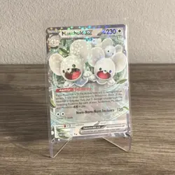 Pokemon TCG Maushold ex 155/182 SV04 Paradox Rift Double Rare Holo English - Image 1