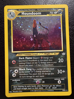 Pokemon Houndoom 8/64 Holo Neo Revelation LP Vintage WOTC - Image 1