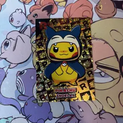 Poncho Pikachu Snorlax Gold Holo Pokemon Card Database Team Rocket - Image 1