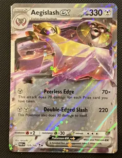 Aegislash ex - 135/182 - Paradox Rift - Holo - Double Rare - Pokemon Card TCG - Image 1
