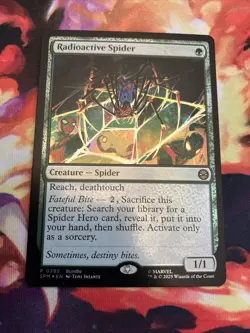 RADIOACTIVE SPIDER Marvel's Spider-man SPM Magic MTG CARD FOIL 0285 - Image 1