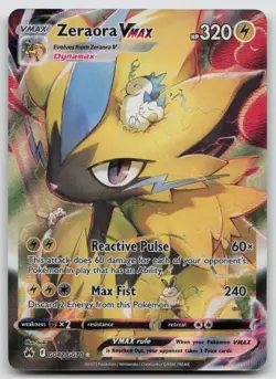 Zeraora VMAX GG42/GG70 Holo Crown Zenith Galarian Gallery Pokemon Holo NM - Image 1