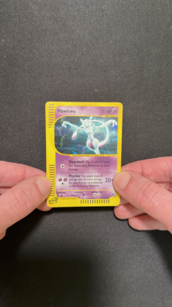 2002 Pokemon Expedition Mewtwo 20/165 Holo Rare e-Reader English HP - Image 2