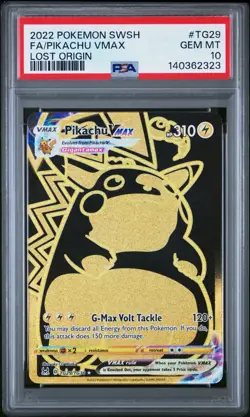 PSA 10 Pikachu VMAX Full Art LOST ORIGIN TG29/TG30 GEM MINT Graded Pokemon Card - Image 1