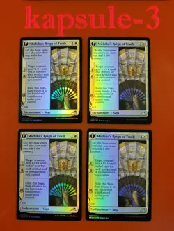 4x Michiko's Reign of Truth | FOIL | Kamigawa Neon Dynasty | MTG Magic Cards - Image 1