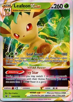 Leafeon VSTAR Holo Promo SWSH: Sword & Shield Promo Cards SWSH195 NM - Image 1
