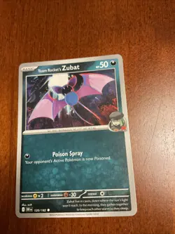 Team Rocket’s Zubat 120/182 Destined Rivals Regular Pokemon TCG Card - Image 1
