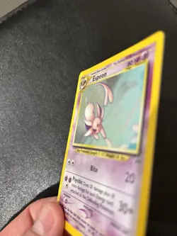 Espeon Neo Discovery Holo Rare Card 1/75 LP/MP Condition - Image 4