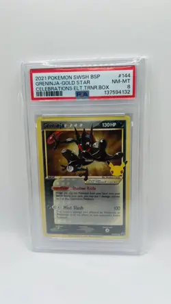 Greninja Gold Star SWSH144 SWSH: Sword & Shield Celebrations Promo Card Holo - Image 1
