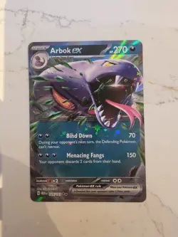 Arbok ex 024/165 Scarlet & Violet 151 Double Rare Pokemon Card - Image 1