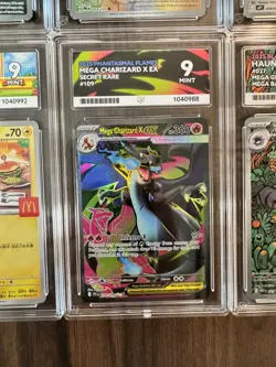 ACE 9 Bundle x6 Pokemon TCG Graded Cards Bundle Inc Charizard Eevee Pikachu ✅ - Image 5