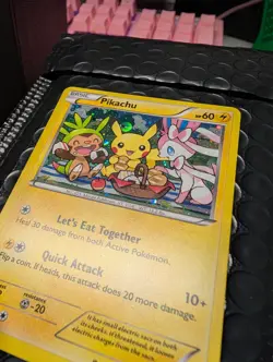 Pikachu Pokemon TCG XY95 Promo Holo Black Star Holo Card - Image 2