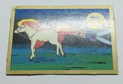 Vintage 1999 Pokemon Ponyta & Ash Japanese Karuta Gold Border Grab Card - Image 2