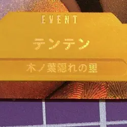 Tenten One-Piece Naruto Anime Textured Holographic Card - Image 2