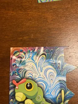 2000 TOPPS Pokemon #10 Caterpie Stage 1 Die Cut Embossed card EV1 of 12 - Image 2