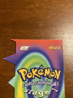 2000 TOPPS Pokemon #10 Caterpie Stage 1 Die Cut Embossed card EV1 of 12 - Image 5