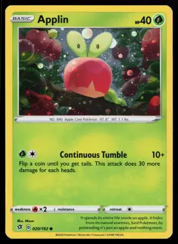 Applin 020/192 Promo Blister Exclusives Pokemon Card - Image 1